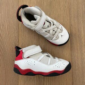 Jordan Shoes Little Kids 9C 6 Rings Sneakers University Red White 323420-126